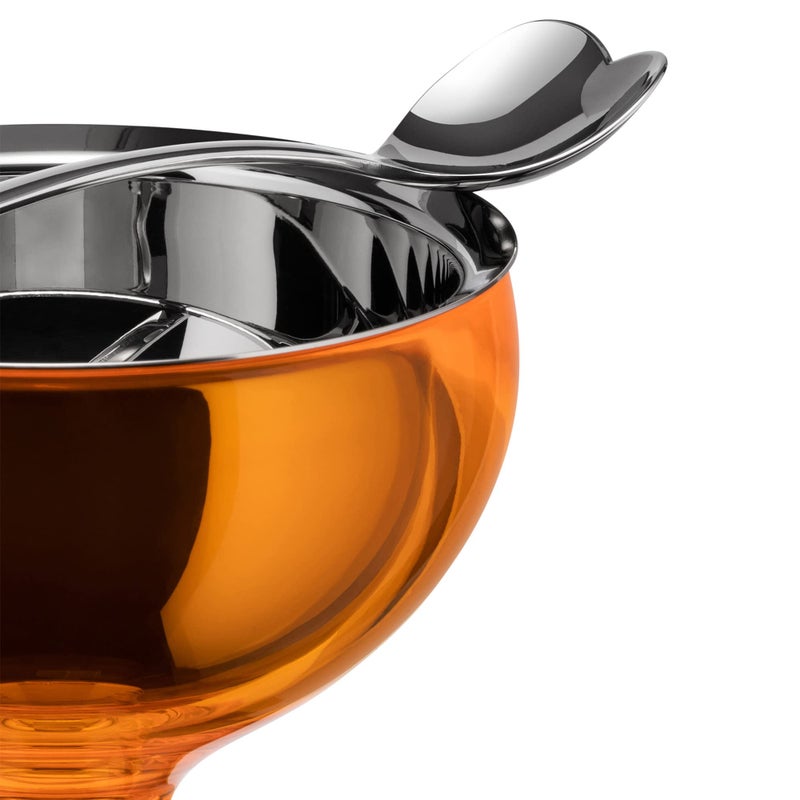 ALESSI A di Alessi Big Love Bowl and Spoon, Orange - Image 4